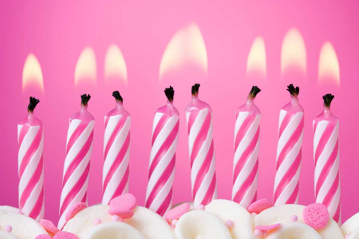 Roze Kaarsjes Set - 24 stuks afbeelding