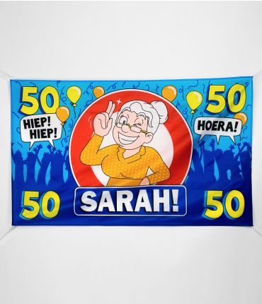 Gevelvlag XXL - 50 Jaar Sarah afbeelding