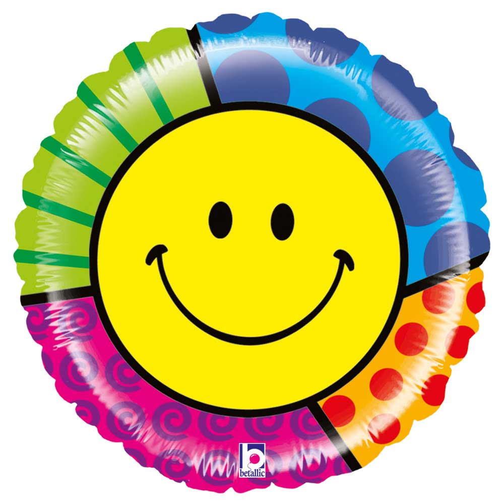 Mega Smiley Folieballon - 51cm afbeelding