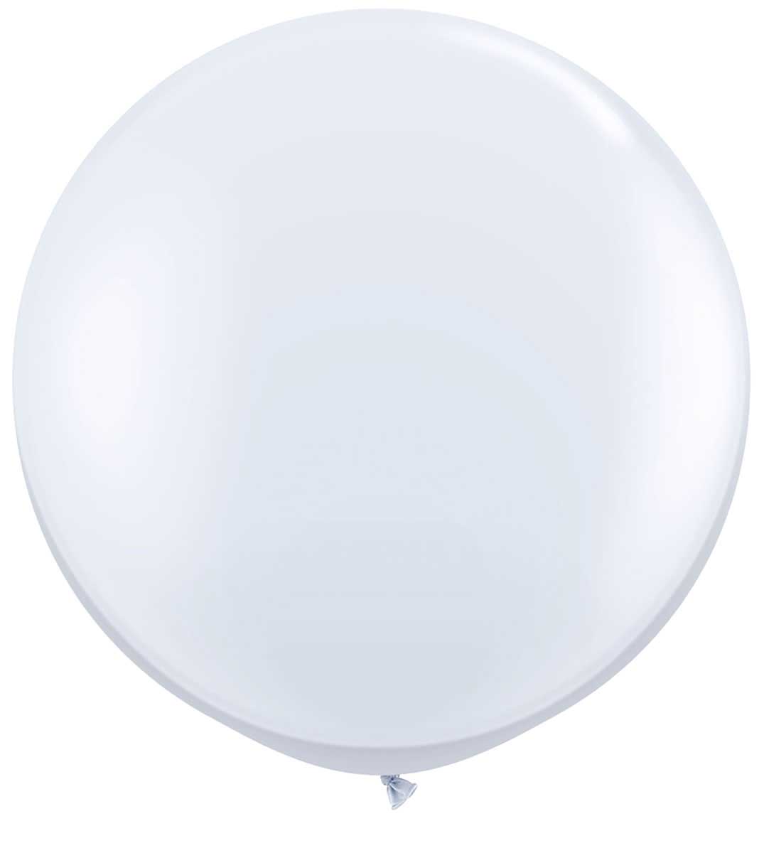 Witte ballon XL - 90cm afbeelding