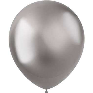 Ballonnen Intense Silver - 10stk afbeelding