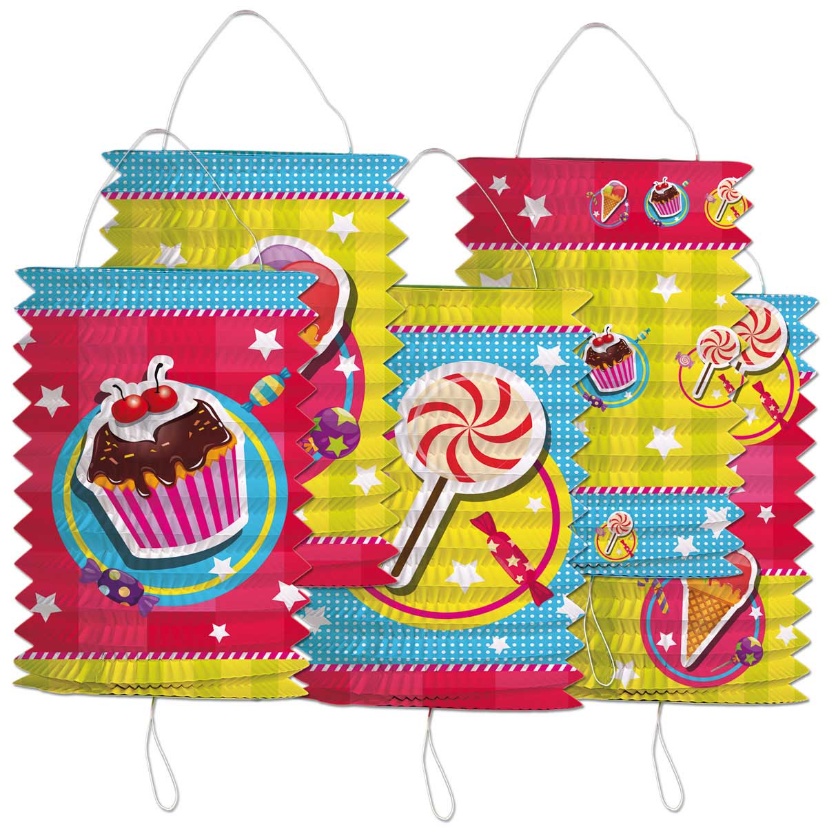 Cake&Candy Lampion set - 5 stuks