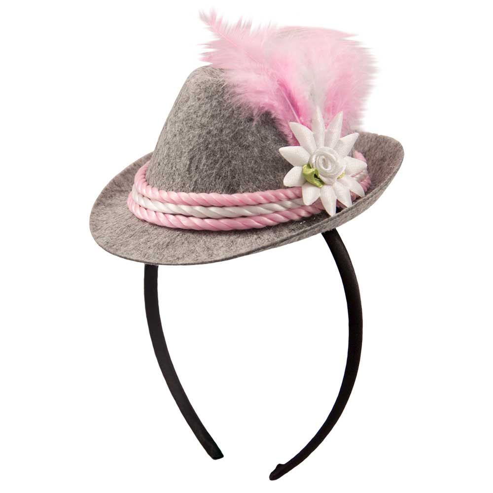 Tiara mini Trilby hoed roze Oktoberfest afbeelding
