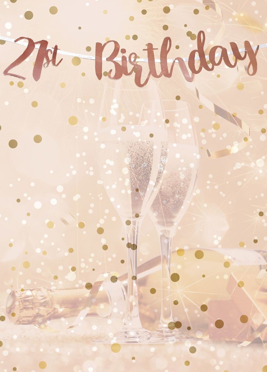 Letter Slinger 21st Birthday - 1,8mtr afbeelding