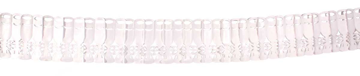 Papieren slinger champagne wit 6m
