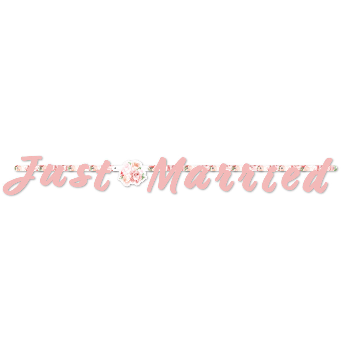 Bruiloft Rozen Letterslinger Just Married