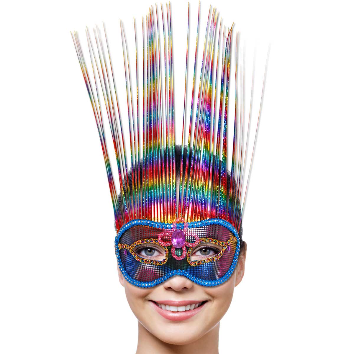 Venetiaans Masker Rainbow Deluxe afbeelding