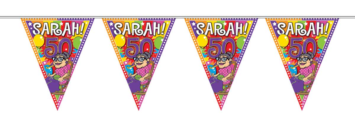 50 Jaar Sarah Knalfeest Slinger - 10 meter afbeelding