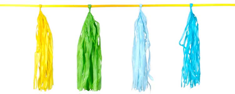 Kleurenmix Slinger Franje - 3 meter afbeelding 1