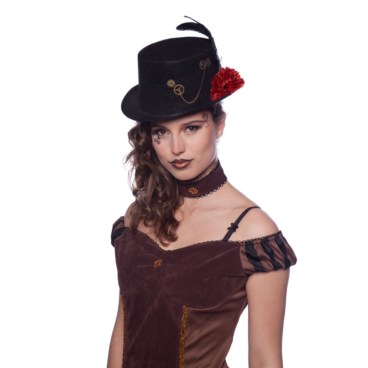 Steampunk Hoed Zwart afbeelding