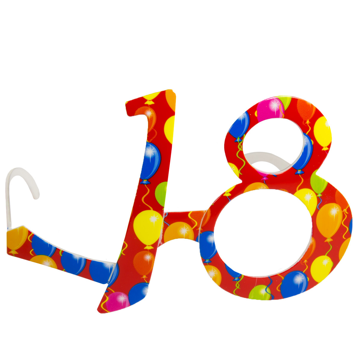 Rode Bril 18 Jaar Ballonnen afbeelding