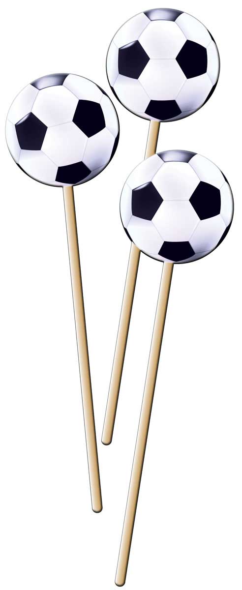 Voetbal Prikkers Groot - 20cm - 8 stuks afbeelding