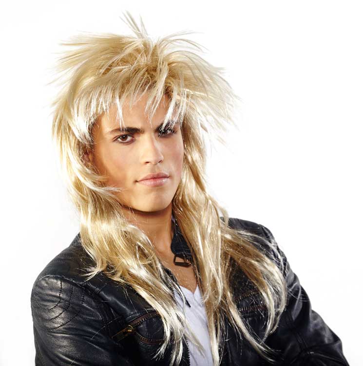 Pruik Johnny Rocker Blond