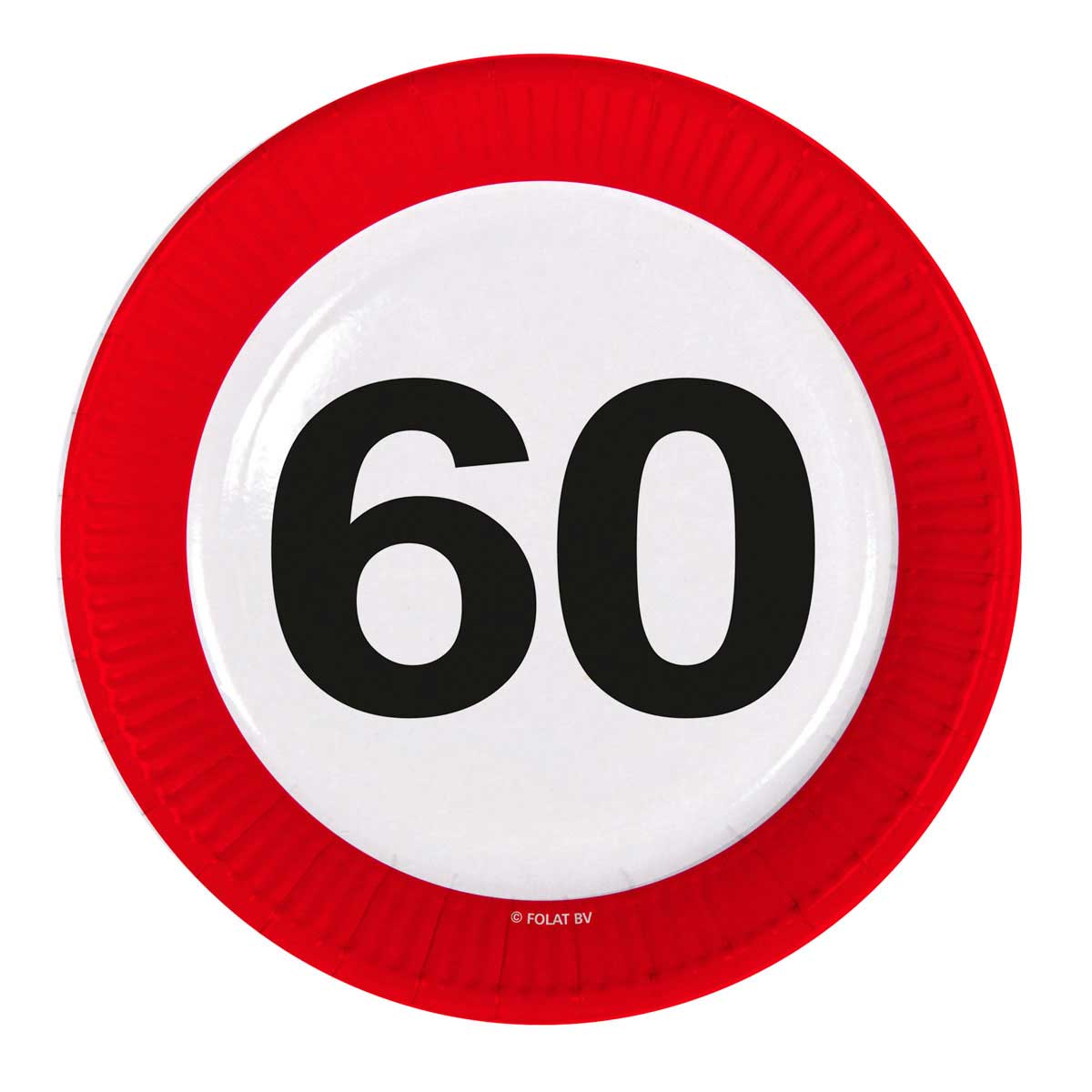60 Jaar Verkeersbord Borden - 8 stuks afbeelding