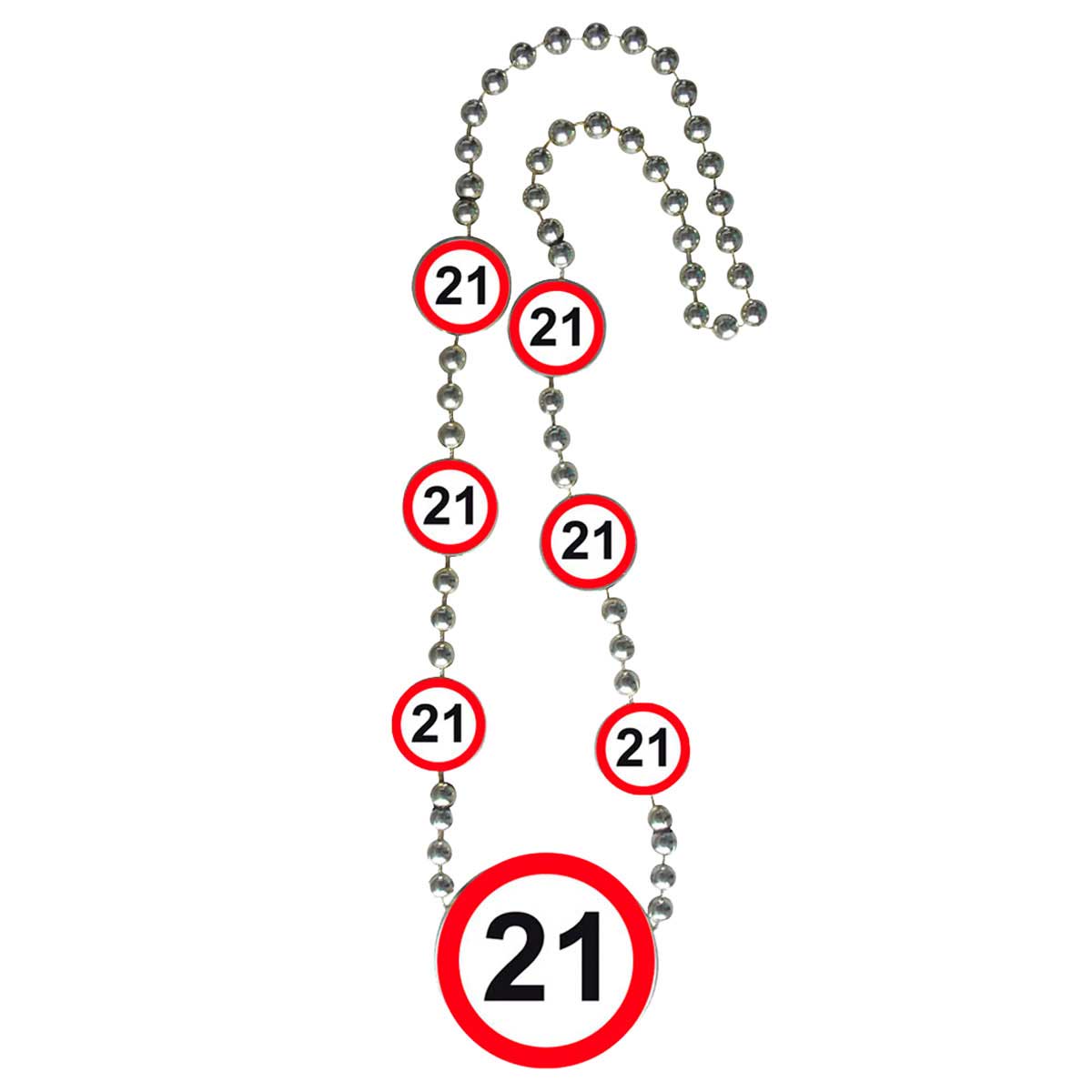 21 Jaar Verkeersbord Ketting