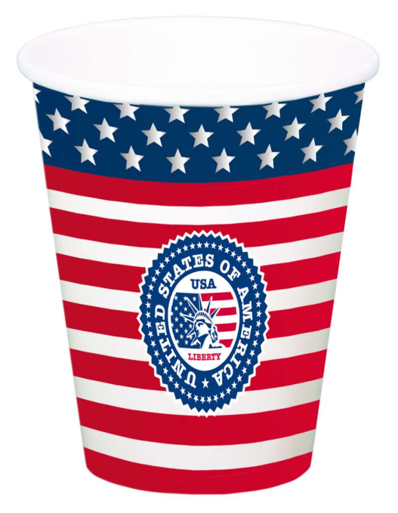 USA Party Bekers 700ml - 8 stuks