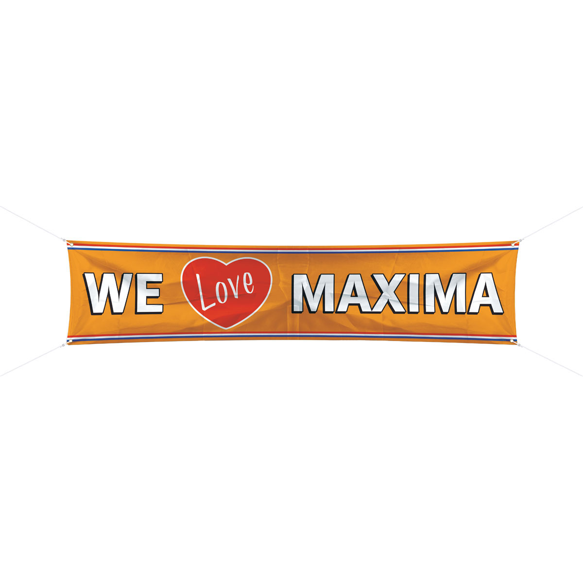 Spandoek We Love Maxima 180x40cm afbeelding