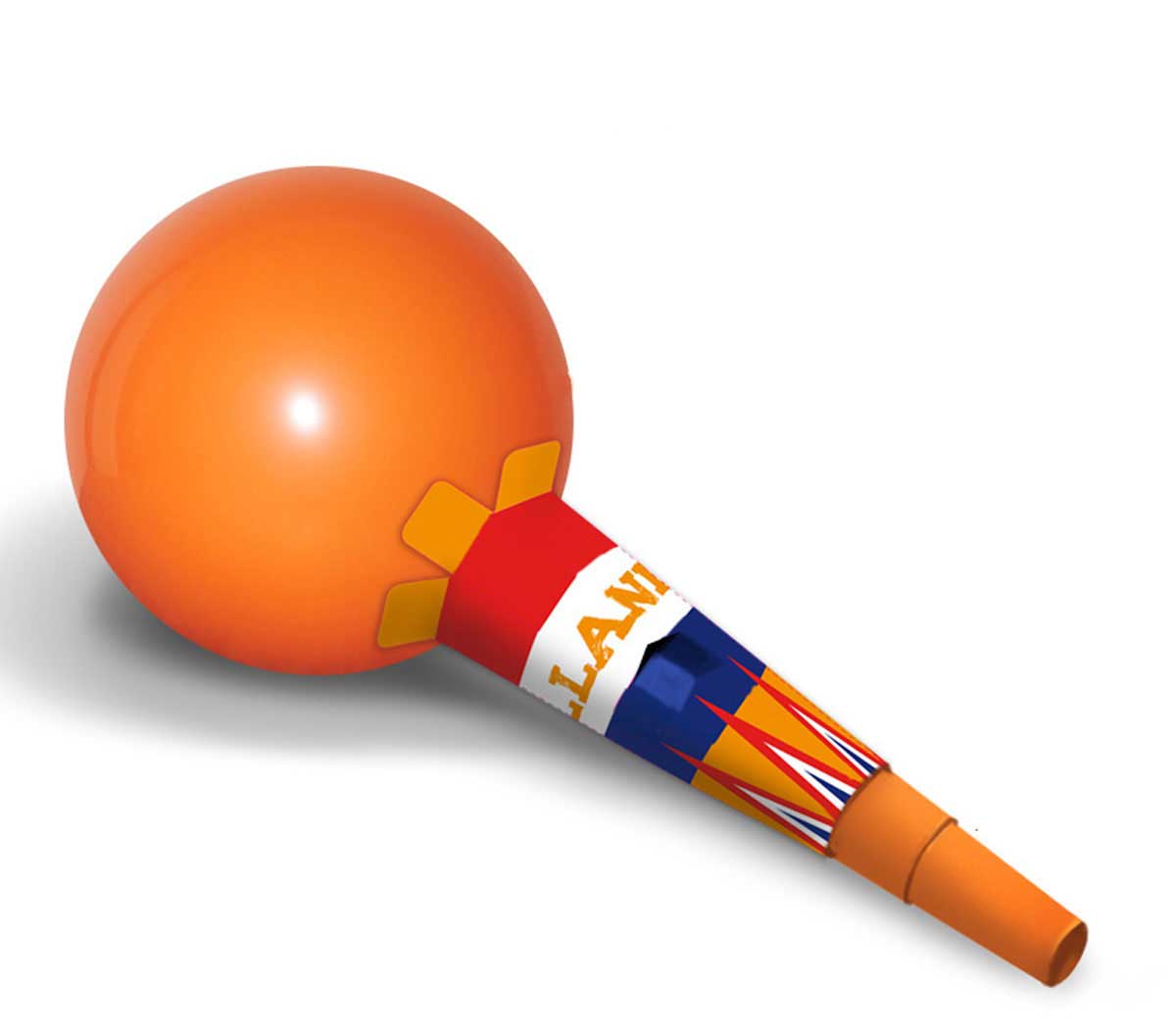 Oranje samba ballen ballonnen - 2 stuks