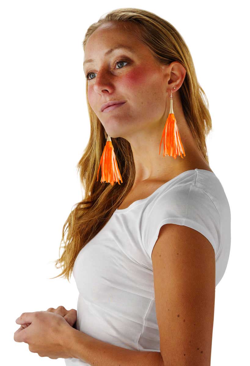 Oranje Oorbellen afbeelding