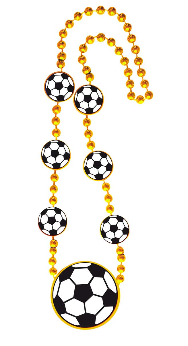 Voetbal ketting goud afbeelding