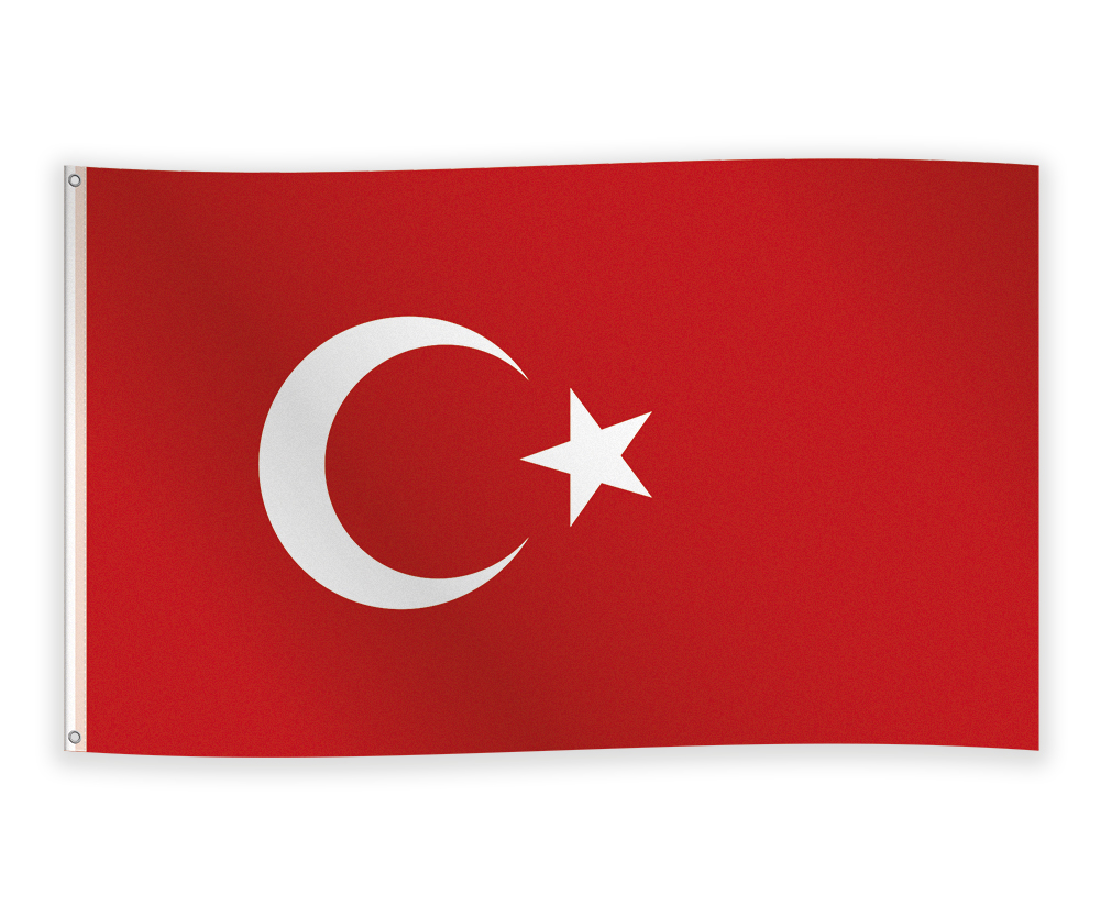 Gevelvlag Turkije - 150x90cm afbeelding