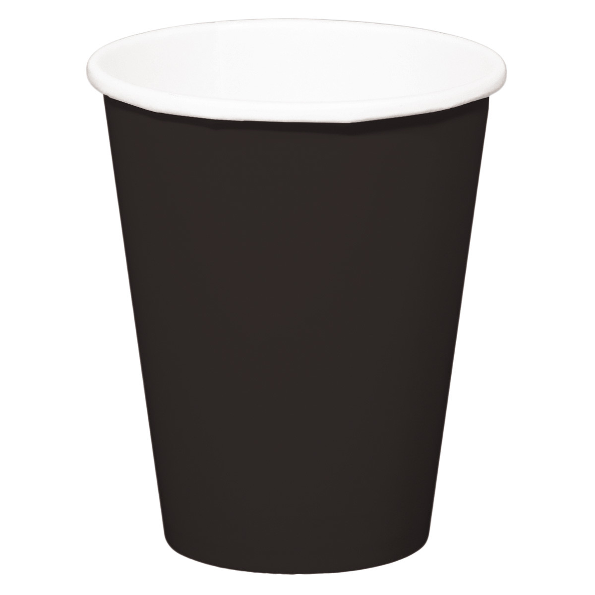 Zwarte Bekers 350ml - 8 stuks afbeelding