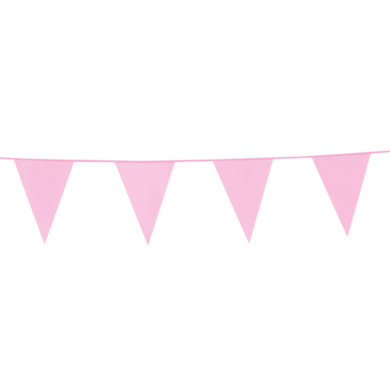 Baby Roze Vlaggenlijn - 10 meter