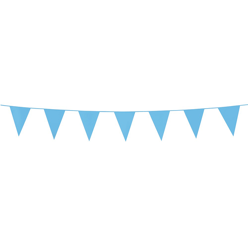 Baby Blauwe Mini Vlaggenlijn - 3 meter