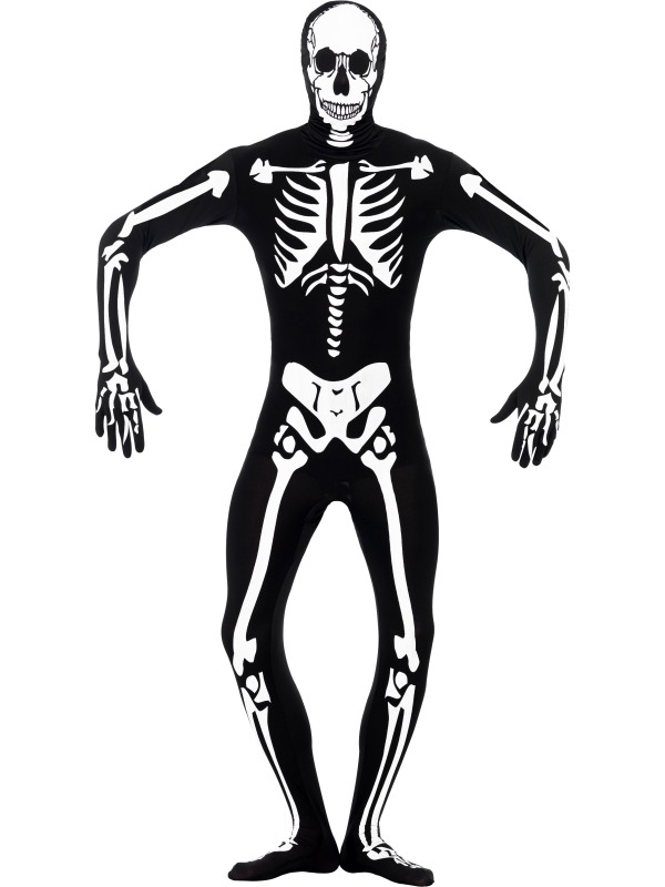 Glow in the Dark Skeleton Morph Suit - S afbeelding