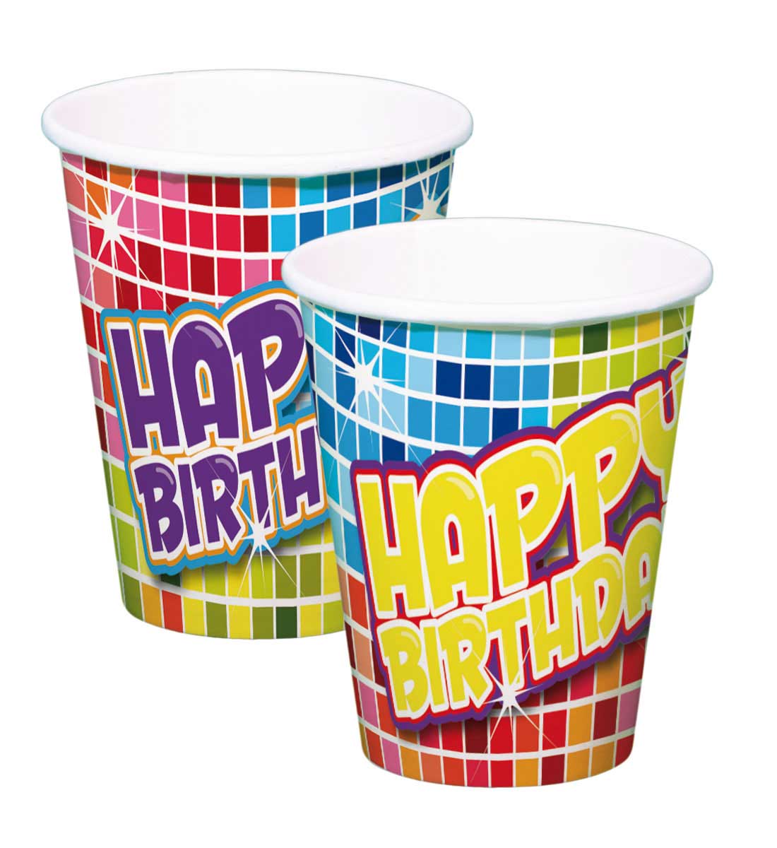 Bekers Birthday Blocks - 6 stuks