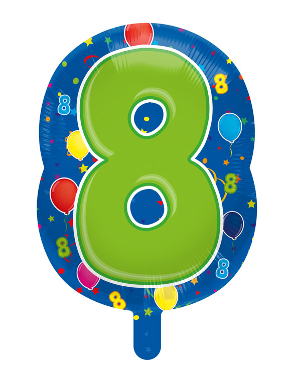 Cijfer 8 Folieballon 56cm afbeelding