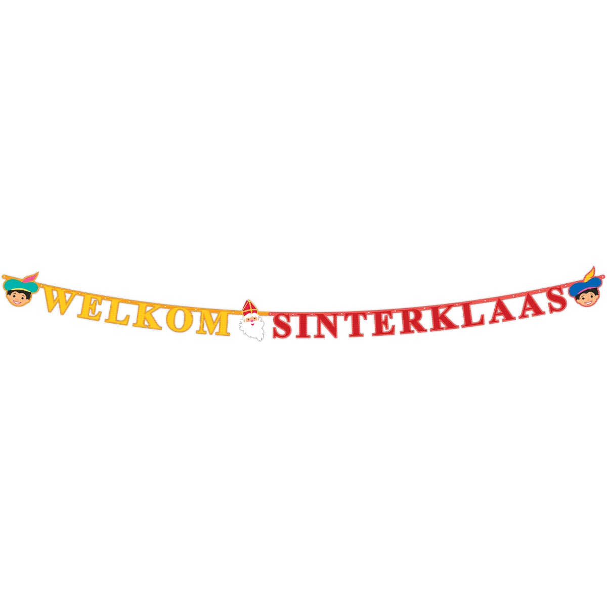 Sint en Piet Letterslinger - 2,30 meter afbeelding