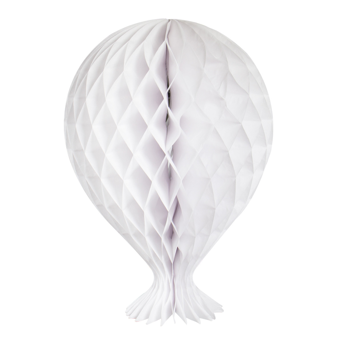 Witte Honeycomb Ballon - 37cm