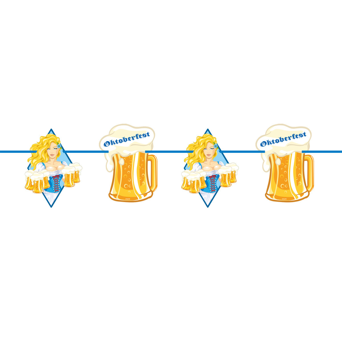 Oktoberfest Bierpullen Slinger - 10 meter afbeelding