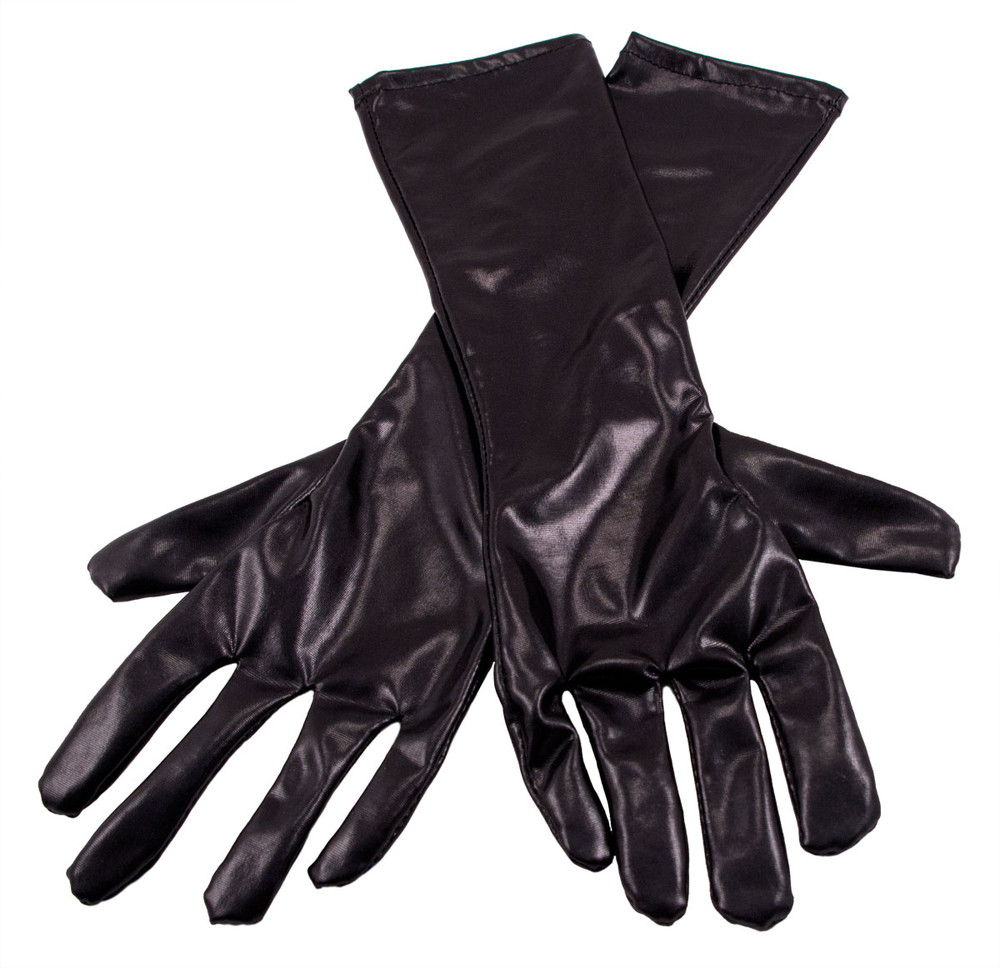 Handschoenen metallic zwart