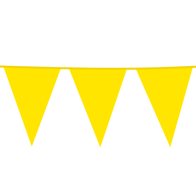 Gele XL Vlaggenlijn  - 10 meter