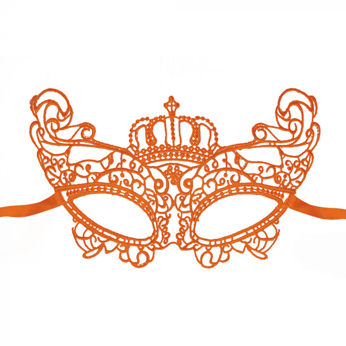 Oranje Kanten Oogmasker afbeelding