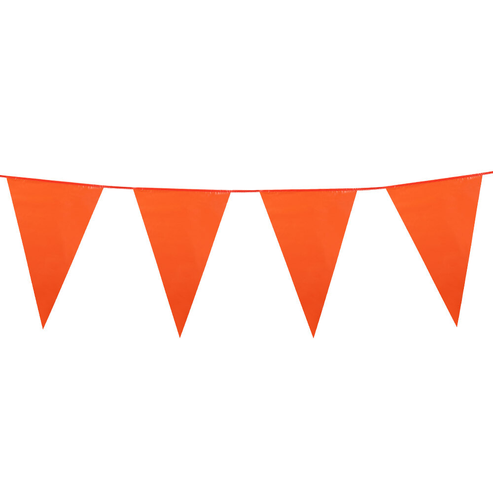 AANBIEDING Oranje plastic Vlaggenlijn - 25mtr afbeelding