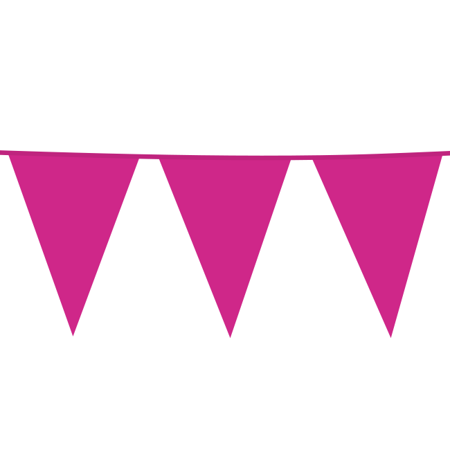  Magenta XL Vlaggenlijn  - 10 meter