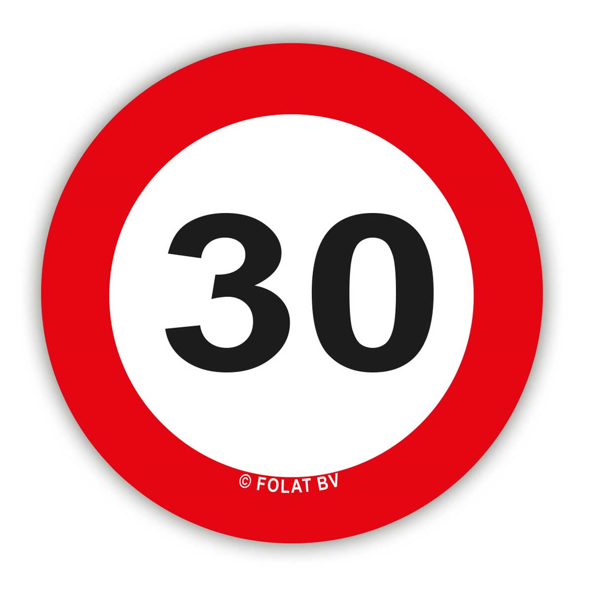 Confetti XL Verkeersbord 30 afbeelding