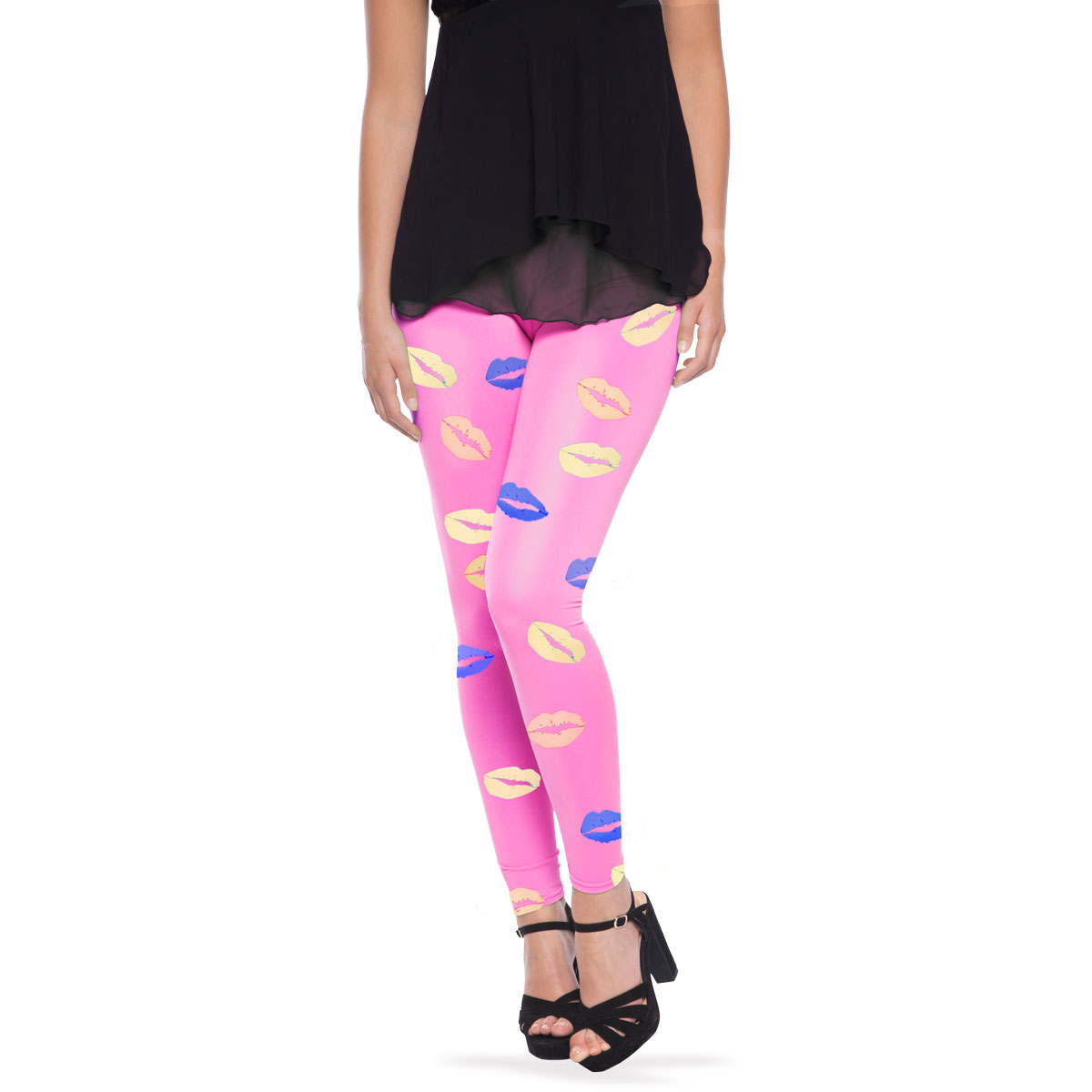 Roze Legging Lippen afbeelding