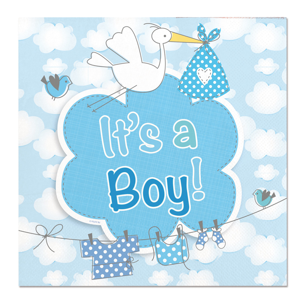 Geboorte Jongen Servetten It's a Boy - 20 stuks afbeelding
