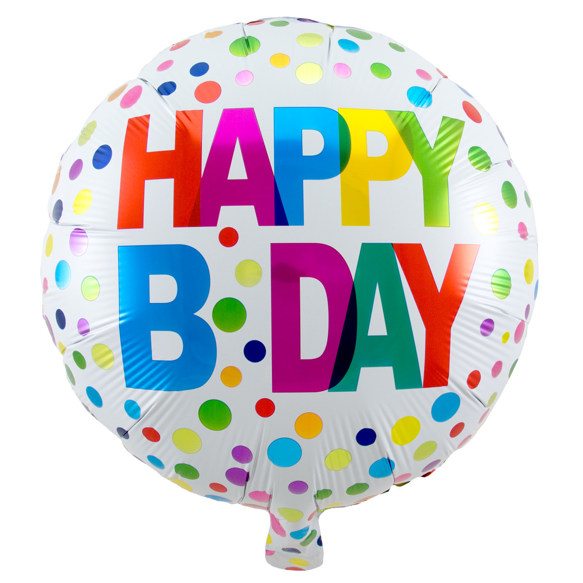 Happy Bday Stippen Folieballon - 45cm