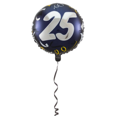 Folieballon Stijlvol Feest 25 Jaar - 45cm