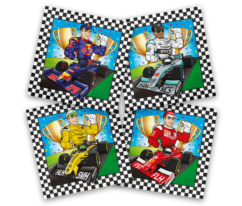 Formule 1 Servetten 33x33cm - 20 stuks afbeelding