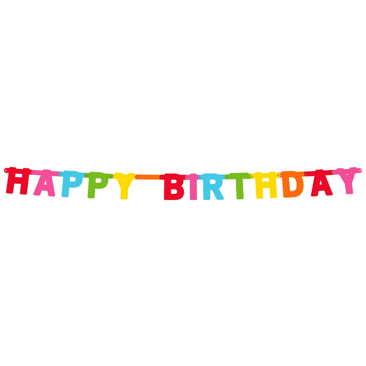 Happy Birthday Feest Letter Banner