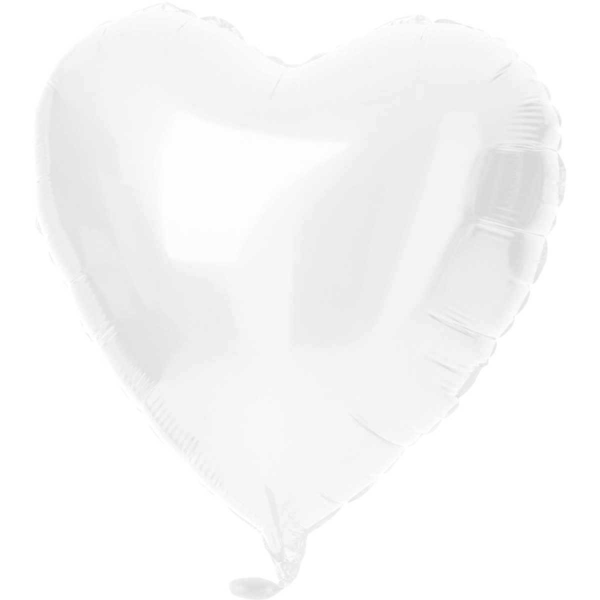 Folieballon Hart Wit
