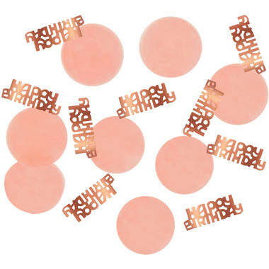 Confetti Happy Birthday Elegant Lush Blush