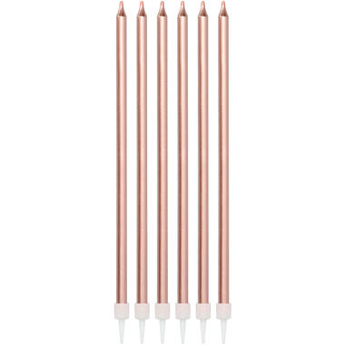 Kaarsenset Roségoud Metallic - 16stk afbeelding
