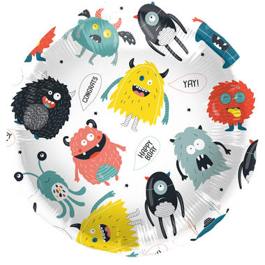 Folieballon Monster Bash - 45cm afbeelding